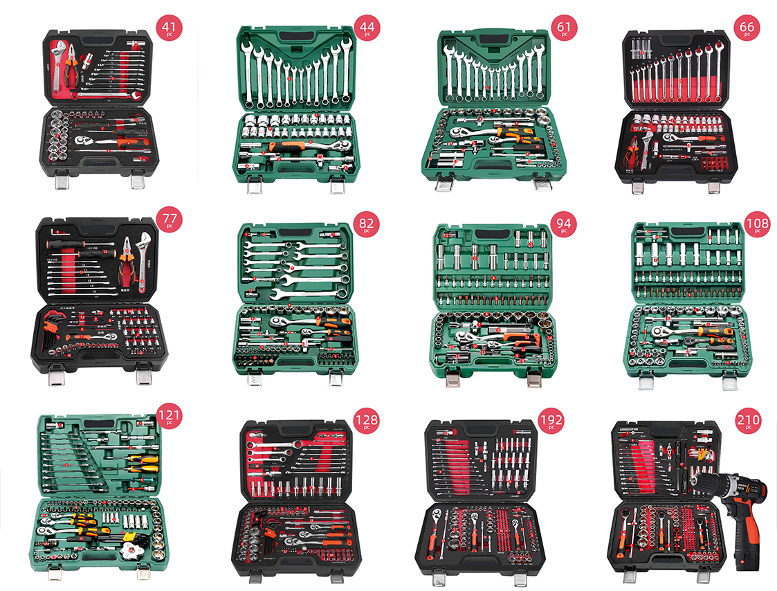 Hand tools with plastic case