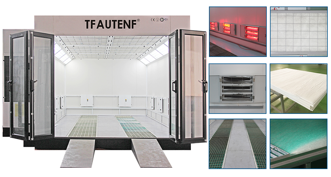 Electric heating spray booth