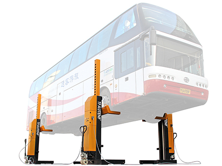 4-column cabled truck lift