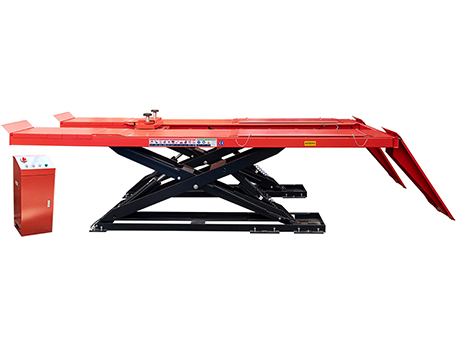 low-profile scissor lift with sliding jack
