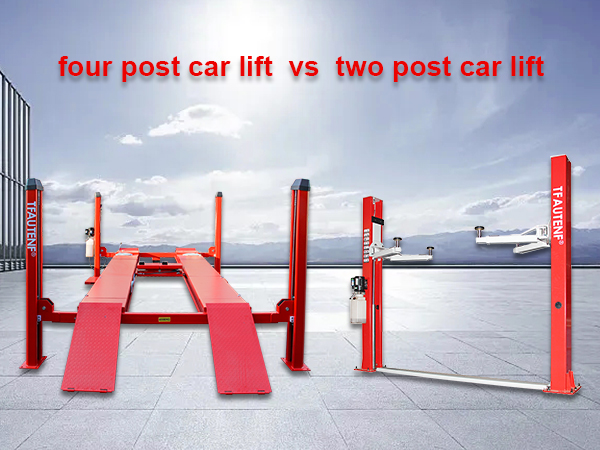 Four Post Car Lift vs Two Post Car Lift: A Guide for Auto Repair Shops