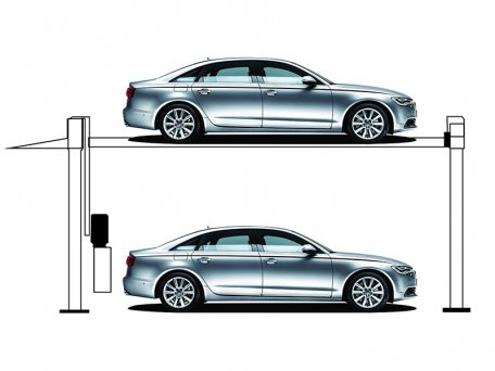 TF-PL412 four post car lift (two parking spaces)
