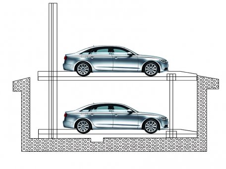 TF-PL402 four post car lift (two parking spaces)