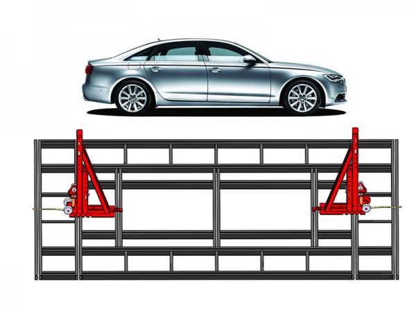 T-D8C on-ground car frame machine